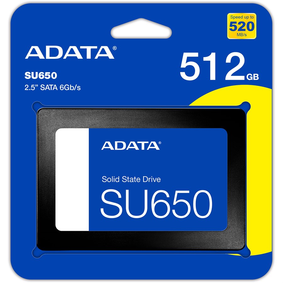 ADATA SATA SSD 2.5 Inch SU650 Solid State Drive 512GB ADATA SATA SSD 2.5 Inch SU650 Solid State Drive 512GB